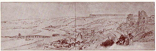TURNER'S FIRST SKETCH FOR THE VIEW FROM THE TERRRACE OF ST. GERMAIN